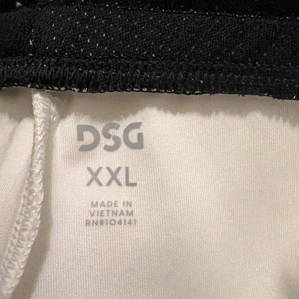 NEW DSG Men's Sport Fleece Jogger Pure White Athletic Workout Pants Size XXL - Picture 5 of 6